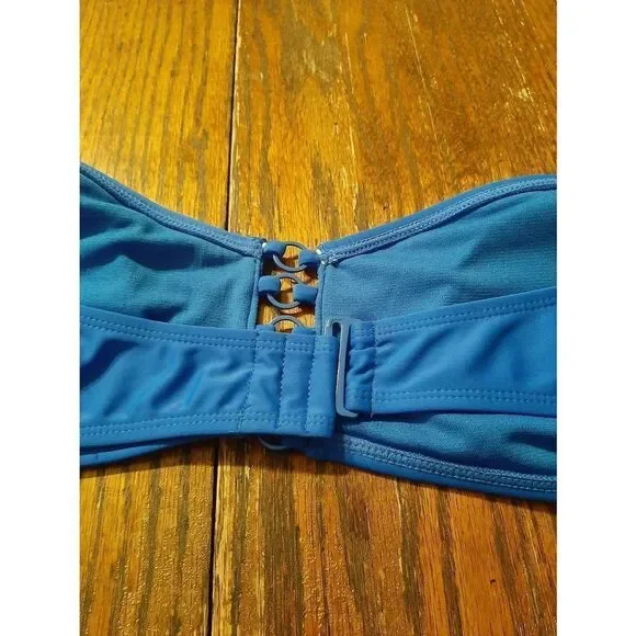 New Without Tags Attached Juniors Jr Size Large No Boundaries Blue Bathing Top - Picture 4 of 5